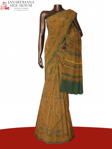 Exclusive Paisley Pure Crepe Silk Saree